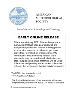 Precipitation and Water Vapor Transport in the - mtc-m16c:80