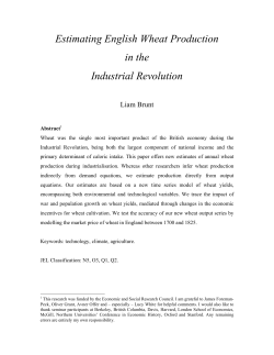 Estimating English Wheat Production in the Industrial Revolution
