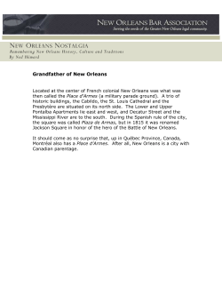 Grandfather of New Orleans - New Orleans Bar Association