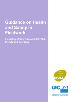 Guidance on Health and Safety in Fieldwork th and