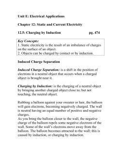 12.5 Charging by Induction