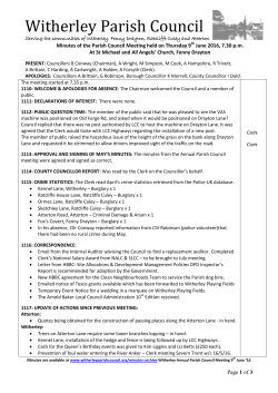 Minutes 2016 06 final - Witherley Parish Council