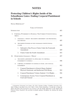 Ending Corporal Punishment in Schools