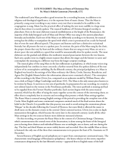 CD liner notes - St Mary`s Norwalk