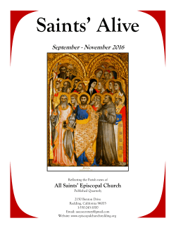 September - November 2016 - Saints` Episcopal Church