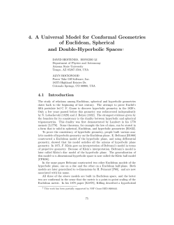 4. A Universal Model for Conformal Geometries of