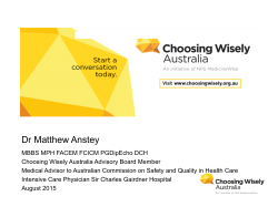 Choosing Wisely Australia