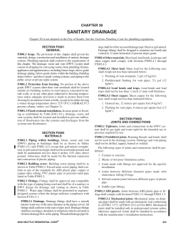 Sanitary Drainage - International Code Council