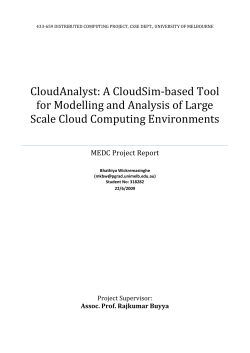 A CloudSim-based Tool for Modelling and Analysis of Large Scale