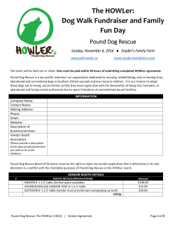 The HOWLer: Dog Walk Fundraiser and Family Fun Day