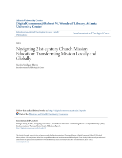 Navigating 21st-century Church Mission Education: Transforming
