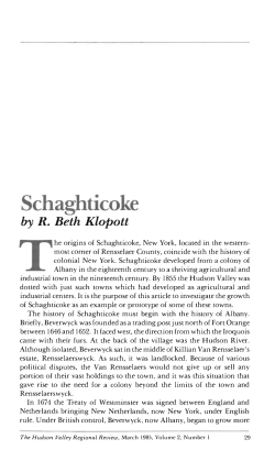 Schaghticoke - The Hudson River Valley Institute