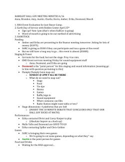 HAMEAST HALL GOV MEETING MINUTES 4/16 Anna, Brandon