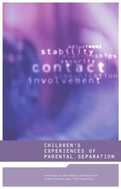 children`s experiences of parental separation