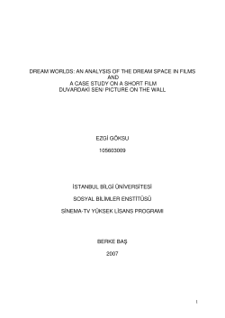 dream worlds: an analysis of the dream space in films and a case