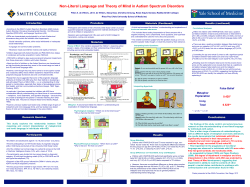 Non-Literal Language and Theory of Mind in Autism