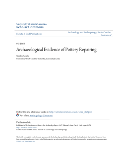 Archaeological Evidence of Pottery Repairing