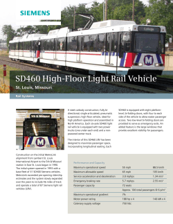 SD460 High-Floor Light Rail Vehicle