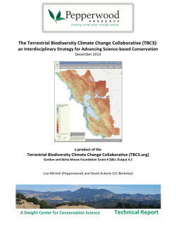 Technical Report - California Climate Commons