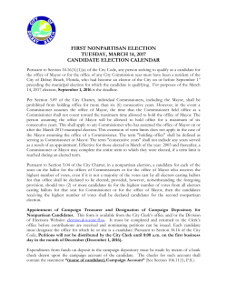 CITY OF DELRAY BEACH ELECTION