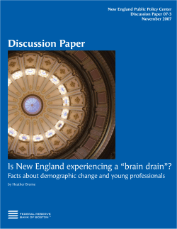 Is New England experiencing a "brain drain"? Facts about