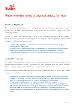 SWITCH Arguments health target groups