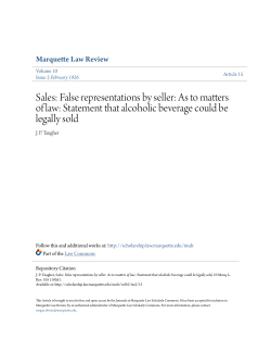 Sales: False representations by seller: As to matters of law