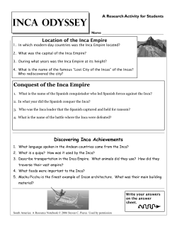 Inca Odyssey