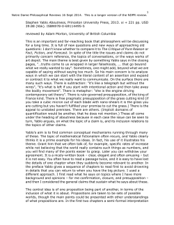 review of Yablo Aboutness