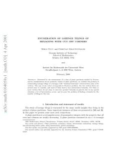 arXiv:math/0104058v1 [math.CO] 4 Apr 2001