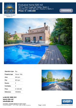 Exclusive home 520 m2 V0059SQ