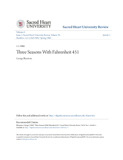 Three Seasons With Fahrenheit 451