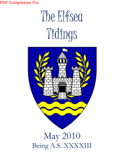 May 2010 - Barony of Elfsea