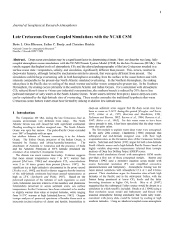 To be submitted to Journal of Geophysical Research