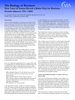 The Biology of Business