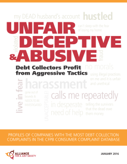 Debt Collectors Profit from Abusive Tactics