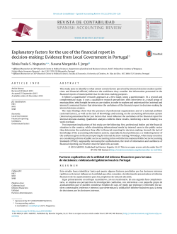 Explanatory factors for the use of the financial report in decision