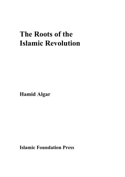 q. The Roots of the Islamic Revolution