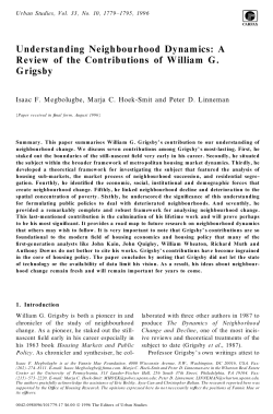 A Review of the Contributions of William G. Grigsby