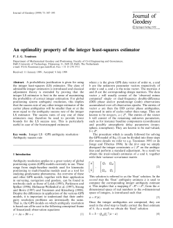An optimality property of the integer least