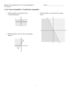AG6: Linear Inequalities 2