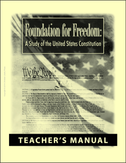 Foundation for Freedom: A Study of the United States Constitution