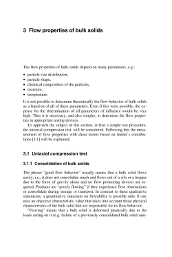 3 Flow properties of bulk solids