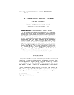 The Dollar Exposure of Japanese Companies