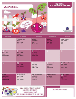 Scrambled Eggs Bacon Asst. Cereal Milk or Juice Waffles Asst