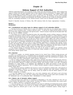 Chapter 23 Defense Support of Civil Authorities
