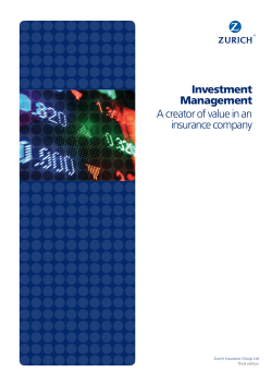 A creator of value in an insurance company | Investment Management