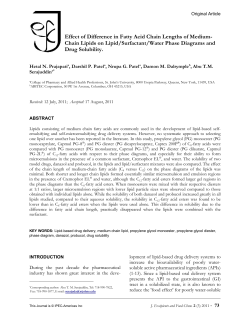 Effect of Difference in Fatty Acid Chain Lengths of Medium