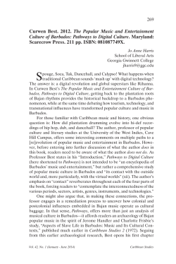 Curwen Best. 2012. the popular Music and entertainment culture of