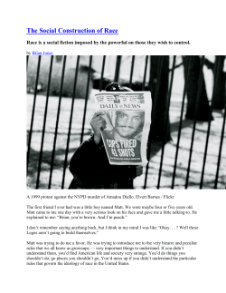 The Social Construction of Race